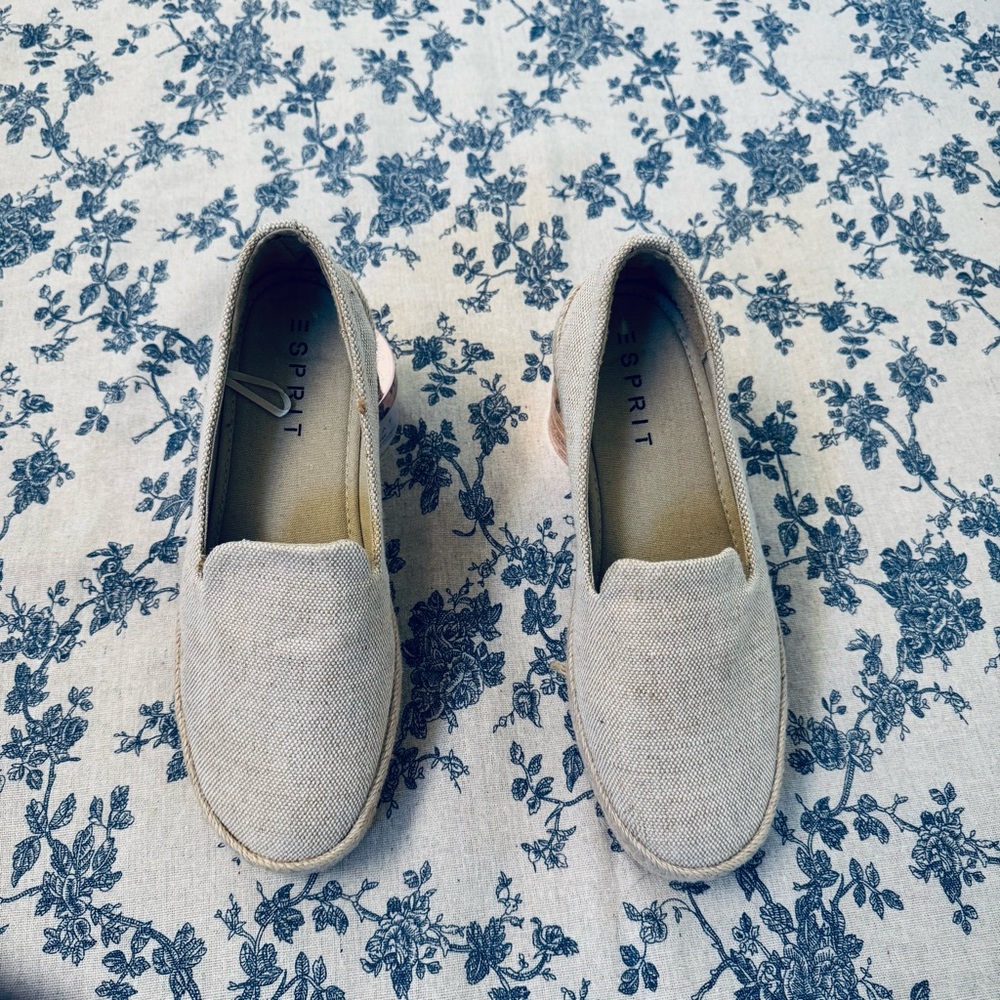 Beige Loafers - Textile Esprit Women's Carina (Used just once) - Picture 9 of 9